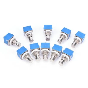 10pcs 9-pin 3PDT Guitar Effects Pedal Box Stomp Foot Metal Switch True Bypas&ex - Picture 1 of 7