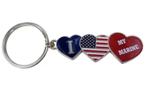 i love my usa marine key chain ring made in usa - Picture 1 of 1