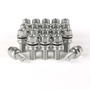 M14 x 1.5 Radius 14 Alloy Wheel Bolts, 25-58mm Thread, Fits Porsche & Some VW - Picture 1 of 10