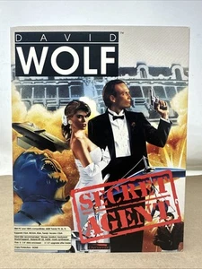 David Wolf Secret Agent 5.25” Floppy Disks Big Box PC 1989 Game w/ Poster - Picture 1 of 10