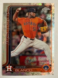 2025 Topps Chrome Logofractor #292 Ronel Blanco Refractor Houston Astros - Picture 1 of 2