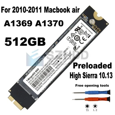 NEW Apple SSD Upgrade 512GB SSD For MacBook Air 11" A1370 13" A1369 2010 2011 - Image 1 of 4