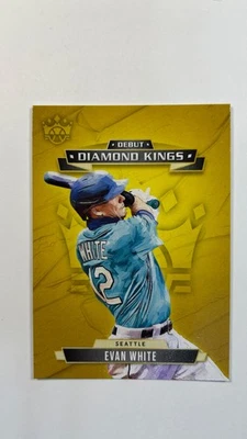2021 Diamond Kings Debut Evan White #DDK-SM Seattle Mariners - Image 1 of 2