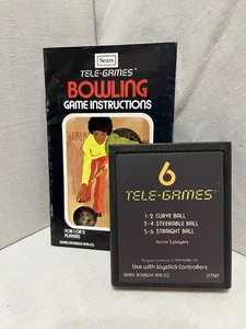 Sears Tele-Games: Bowling Cartridge w/manual, Tested & working (Atari 2600) - Picture 1 of 3