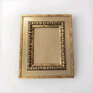 Vintage 1950's Style Gold Ornate Photo Picture Frame Velvet Backing - Picture 1 of 6