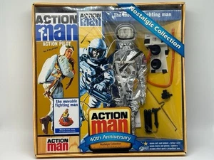 1/6 12" Action Man 40 Aniversario Nostálgico Coll Astronauta - PILOTO SIN USAR, EN CAJA EE. UU. - Imagen 1 de 9