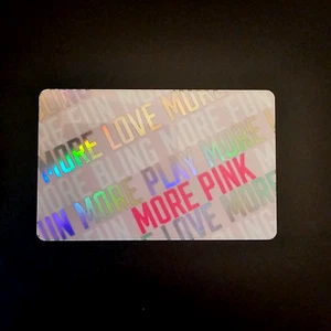 Victoria's Secret More Pink PLASTIC NEW COLLECTIBLE GIFT CARD $0 #6006 - Picture 1 of 1