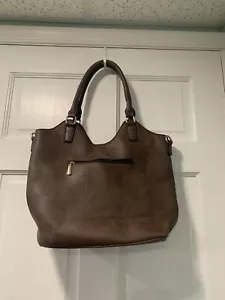 Womans Brown Faux Leather Purse - Picture 1 of 5