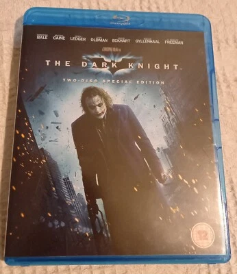 The Dark Knight (Blu-ray, 2008) 2 disc special Batman Bale, Ledger, nr.mint - Image 1 of 3