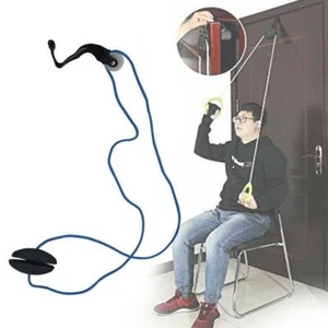 Schultertrainer Pulley mit Handschlaufen Schulter Trainer Gymnastik Seilzug - Bild 1 von 12