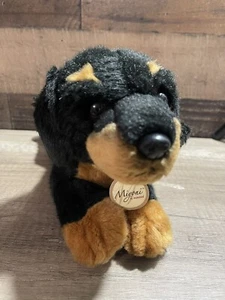 Rottweiler 10" Plush Dog Miyoni by Aurora Stuffed Animal EUC - Picture 1 of 4