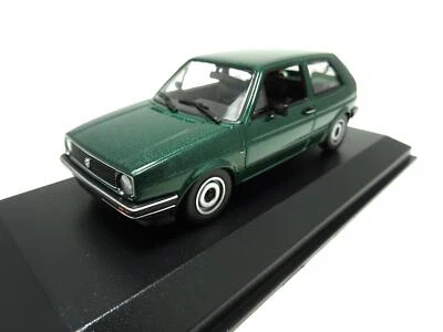 Volkswagen VW Golf 2 Modellino Auto! Di Maxichamps 1:43 Grigio Metallico - Immagine 1 di 4