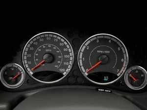 Cherokee KJ & Liberty 02-06 poliertes Aluminium Zierringe Kombiinstrument x4 - Bild 1 von 5