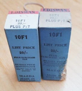 2 X MAZDA 10F1 NOS BOXED VALVE TUBE AVO GEPRÜFT NEU GUTER ZUSTAND EKCO MURPHY. - Bild 1 von 8