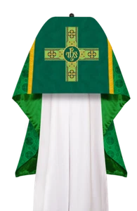 Elegant Traditional Humeral Veil Vestment with Intricate Embroidered IHS motif - Picture 1 of 6