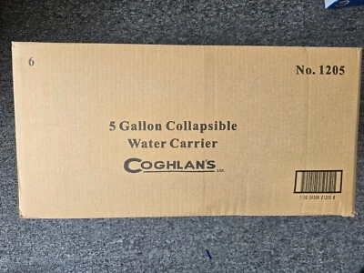 Складной контейнер для воды 6 Coghlan's, 5 галлонов аварийное хранение для кемпинга новый в коробке - Изображение 1 из 4