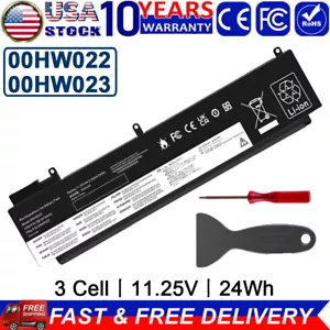00HW023 00HW022 Battery for Lenovo ThankPad T460s T470s Series SB10F46461 24Wh - Picture 1 of 15