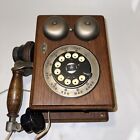 Western Electric Vintage Wood Wall Phone Rotary Dial Tested And Working 70s 80s