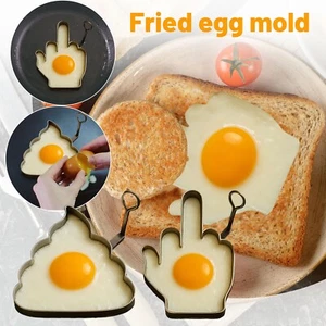 Funny Middle Finger Egg Mold,DIY Kitchen Accessories,Unique Shaped Eggs Fired - Picture 1 of 18