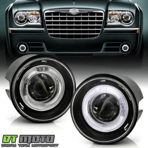 2005-2010 Chrysler 300C 08-09 Dodge Caliber LED Halo Projector Fog Lights Lamps - Picture 1 of 7