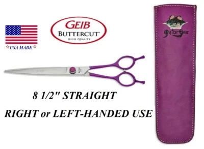 Geib GATOR Buttercut SHEAR Scissor 8.5"STRAIGHT Pet Grooming*RIGHT or LEFT HAND