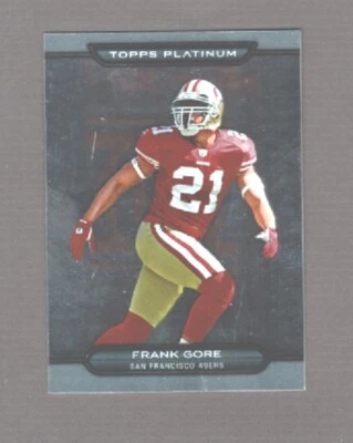 Football Card - Frank gore - 49ers - Topps Platinum  - 2010 - #162 - Image 1 of 2
