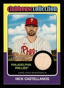 2024 Topps HERENCIA NICK CASTELLANOS COLECCIÓN RELIQUIAS PHILLIES - Imagen 1 de 2