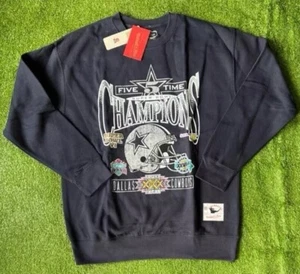 Dallas Cowboys Mitchell & Ness Throwback Crew Sweater Size XL - Picture 1 of 4