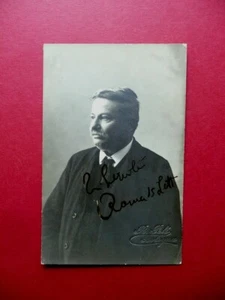 Autografo Giovanni Pascoli Fotografia Firma Foto R. Peli Bologna Molto Raro - Foto 1 di 2