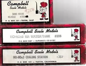 Campbell Durango Bundle Water Tank #356 Coaling Station #357 Sand House #358 - Picture 1 of 8