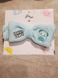 Super Cute Squishmallows Bow-Detail Pile Hairband Mint Green Joelle BNWT - Picture 1 of 4