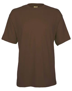 Mens Work Plain Cotton Short Sleeve T Shirt By MIG Size S to 4XL - WORK LEISURE - Picture 1 of 23