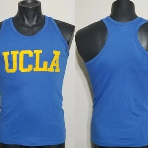 Vintage UCLA Flock Druck Shirt L California College Tank Top Muskel T-Shirt - Bild 1 von 12
