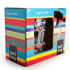 Here's to 40 Fortieth Birthday Ring for a Refill Glass Stein Mug Bell Gift Boxed - Picture 1 of 2