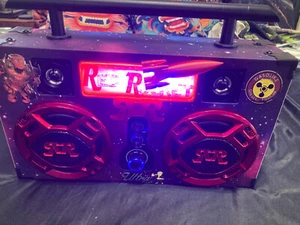 Fallout Radiation King - Fan Art Red Rocket ,The Rocket themed boom box radio - Picture 1 of 2