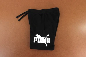 Puma Boys Size Small (6/7) Black Drawstring Waist Athletic Shorts New - Picture 1 of 5