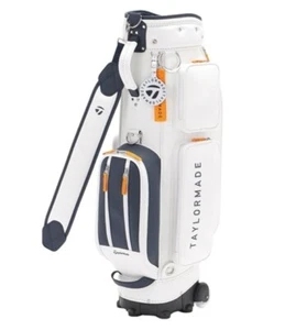 TaylorMade Macaroon Wheeled Caddie Bag 2024 Women's Golf 8.5" 5Way 8.8lb White - Picture 1 of 7