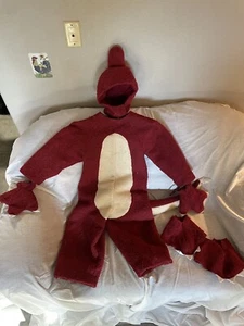 Homemade Maroon & White Dinosaur Costume - Picture 1 of 3