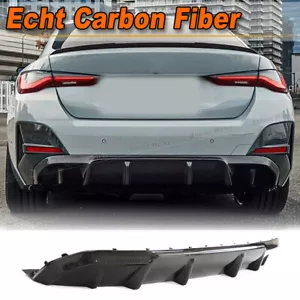 Carbon Heckdiffusor Diffusor Heckschürze Spoiler Für BMW i4 G26 M50 M Sport 21UP - Picture 1 of 12