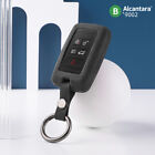 Alcantara Car Key Case Cover Holder Keycahin For Jaguar Fpace Xfl Xel Xjl E-Face