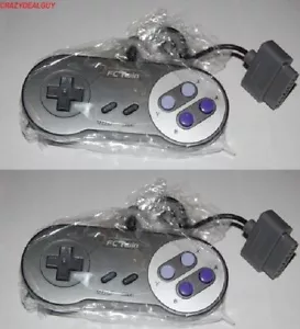 2 x FC Controllers for FC Twin NES/SNES Video Game System Black - Picture 1 of 1
