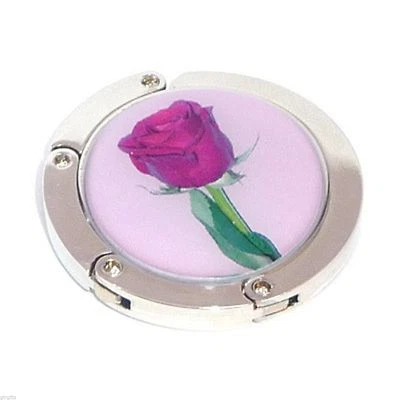 CADOGAN GIFTS Romantischer einstieliger roter Rosen-Design Handtasche Aufhänger XHBH12