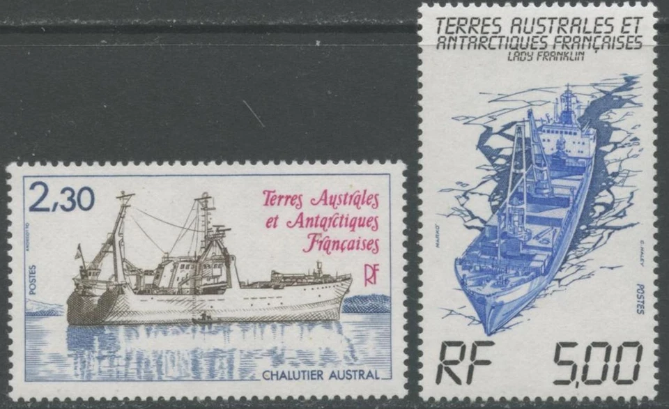 FRENCH ANTARCTIC FSAT TAAF Sc#103-104 1983 Ships OG Mint NH - Image 1 of 1