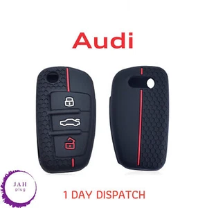 FERNBEDIENUNG AUTO SCHLÜSSEL COVER ANHÄNGER HÜLLE SCHALE FÜR AUDI A1 A4 B7 A3 8V 8P A6 C6 Q2 Q3 Q7 TT - Bild 1 von 10