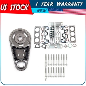 Head Gasket Bolts Set Timing Chain Kit for 01-05 Pontiac Aztek 3.4L - Picture 1 of 11