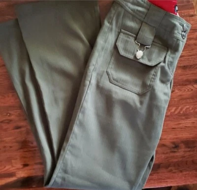 Pantalones Bobby J Hunter Verde Talla 3 Ropa de Trabajo Negocios 30x32 Foto 1 de 4