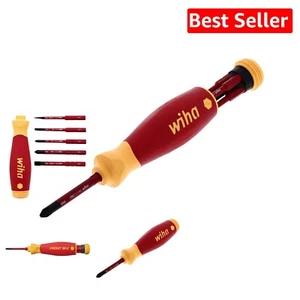 6 Piece Insulated SlimLine PocketMax Multi-Driver Set for Safe Electrical Work - Picture 1 of 11