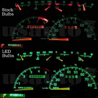 Dash Cluster Gauge GREEN LED LIGHT KIT Fits 82-94 Chevy S10 Truck Analog Cluster - Image 1 of 3