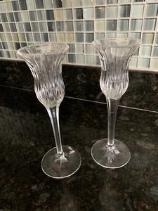 One Pair of Mikasa "Icicles" Single Light Candle Holders. - Picture 1 of 4