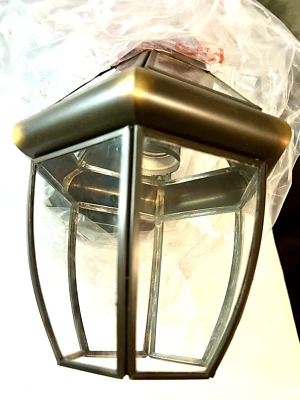 Forte Lighting 1101-01-14 Signature Outdoor Wall Light Sconce Royal Bronze - Image 1 of 4